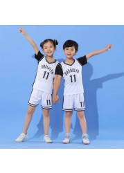 Baby boy basketball uniform outdoor sportswear 3-12 years old girls youth short suit summer children designer clothes set