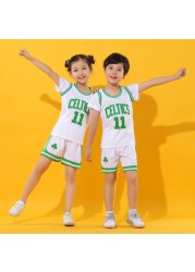 Baby boy basketball uniform outdoor sportswear 3-12 years old girls youth short suit summer children designer clothes set