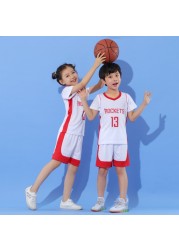 Baby boy basketball uniform outdoor sportswear 3-12 years old girls youth short suit summer children designer clothes set