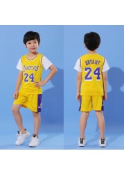 Baby boy basketball uniform outdoor sportswear 3-12 years old girls youth short suit summer children designer clothes set