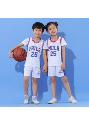 Baby boy basketball uniform outdoor sportswear 3-12 years old girls youth short suit summer children designer clothes set