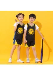 Baby boy basketball uniform outdoor sportswear 3-12 years old girls youth short suit summer children designer clothes set