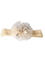 Infant Baby Hair Band Rhinestone Crown Headdress Baby Girl Mesh Elastic Headband Turban QX2D