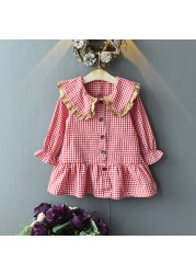 2022 Baby Girl Dress Spring Autumn Long Sleeve Floral Dress Princess Dresses Vestido Infantil Children Clothes