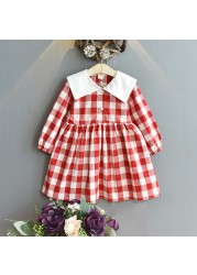 2022 Baby Girl Dress Spring Autumn Long Sleeve Floral Dress Princess Dresses Vestido Infantil Children Clothes