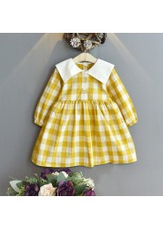 2022 Baby Girl Dress Spring Autumn Long Sleeve Floral Dress Princess Dresses Vestido Infantil Children Clothes