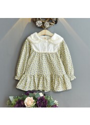 2022 Baby Girl Dress Spring Autumn Long Sleeve Floral Dress Princess Dresses Vestido Infantil Children Clothes