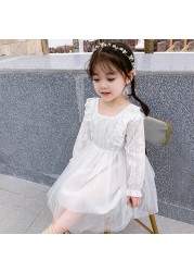 2022 Baby Girl Dress Spring Autumn Long Sleeve Floral Dress Princess Dresses Vestido Infantil Children Clothes