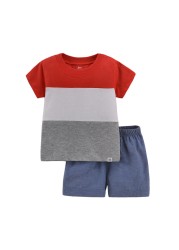 High Quality 100 Cotton Summer Baby Clothes Baby Boys Clothes Infant Newborn Baby Boys Clothes Sets Baby Clothes Suits