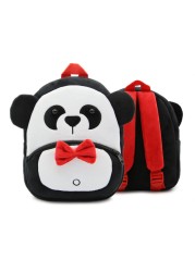 Fashion Children's School Bags 3D Cartoon Print Plush Kids Backpack Kindergarten Boys and Girls School Bags Mini Backpack Book Bag