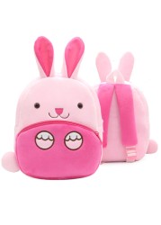 Fashion Children's School Bags 3D Cartoon Print Plush Kids Backpack Kindergarten Boys and Girls School Bags Mini Backpack Book Bag