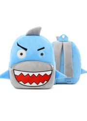 Fashion Children's School Bags 3D Cartoon Print Plush Kids Backpack Kindergarten Boys and Girls School Bags Mini Backpack Book Bag