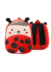 Fashion Children's School Bags 3D Cartoon Print Plush Kids Backpack Kindergarten Boys and Girls School Bags Mini Backpack Book Bag