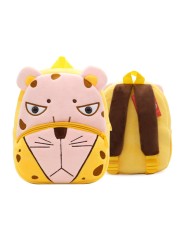 Fashion Children's School Bags 3D Cartoon Print Plush Kids Backpack Kindergarten Boys and Girls School Bags Mini Backpack Book Bag