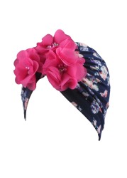 Baby Headband Spring Flower Baby Girls Hat for Newborn Soft Cotton Boys Girls Turban Hat Infant Baby Hat Head Wraps