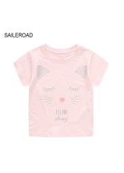 Seieroad Summer T-shirt Cotton Short Sleeve T-shirt Cartoon Dinosaur T-shirt Kids T-shirt Baby Girls Boys Kids Tops