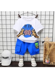 New summer baby clothes suit children boys girls cartoon cotton T-shirt shorts 2pcs/sets baby casual outfit kids tracksuits