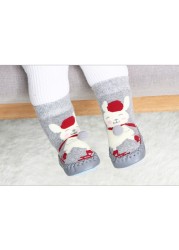 baby indoor sock shoes newborn baby socks winter thick terry cotton baby girl sock with rubber soles infant animal funny sock