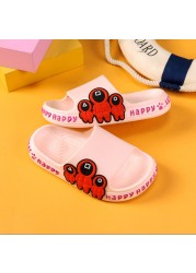 Children's slippers summer cartoon cute anti-skid soft bottom small children's room bath boys and girls home baby cold slippers