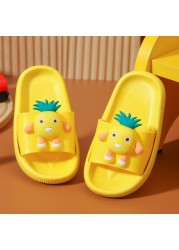 Children's slippers summer cartoon cute anti-skid soft bottom small children's room bath boys and girls home baby cold slippers