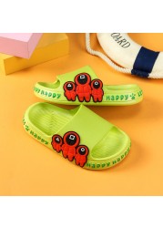 Children's slippers summer cartoon cute anti-skid soft bottom small children's room bath boys and girls home baby cold slippers