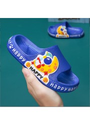 Children's slippers summer cartoon cute anti-skid soft bottom small children's room bath boys and girls home baby cold slippers