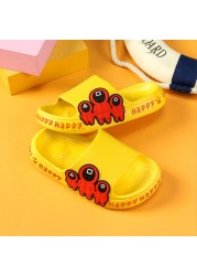 Children's slippers summer cartoon cute anti-skid soft bottom small children's room bath boys and girls home baby cold slippers