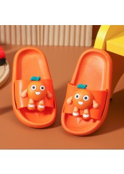 Children's slippers summer cartoon cute anti-skid soft bottom small children's room bath boys and girls home baby cold slippers