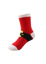 1 Pair Spring Winter Autumn Baby Girls Boys Kids Socks Children Striped Terry Snowflake Elk Santa Claus Christmas Bear