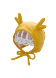 Cute Autumn Winter Baby Hat Cartoon Newborn Baby Girl Boy Bonnet Warm Hat Ear Protection Christmas Infant Baby Beanie Hat