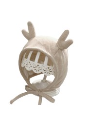 Cute Autumn Winter Baby Hat Cartoon Newborn Baby Girl Boy Bonnet Warm Hat Ear Protection Christmas Infant Baby Beanie Hat