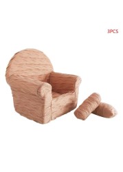 3pcs/set Newborn Baby Posing Mini Sofa Arm Chair Pillows Infant Photography Props Photo Accessories