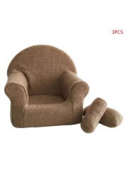 3pcs/set Newborn Baby Posing Mini Sofa Arm Chair Pillows Infant Photography Props Photo Accessories