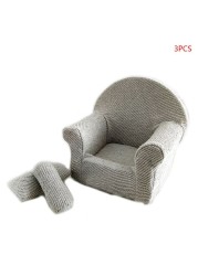 3pcs/set Newborn Baby Posing Mini Sofa Arm Chair Pillows Infant Photography Props Photo Accessories