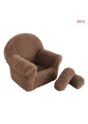 3pcs/set Newborn Baby Posing Mini Sofa Arm Chair Pillows Infant Photography Props Photo Accessories