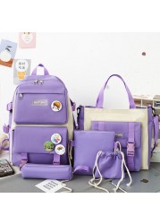 Lightweight middle school female students school bag fresh and lovely primary school students girl heart large-capacity backpack