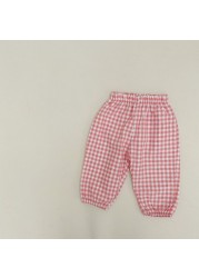 Toddler Baby Girl and Boy Lattice Pants Summer Kids Mosquito Pants Thin Cotton Boys Casual Loose Trousers Sweatpants