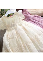 Spring and summer girls lace dress adorable cute baby dress