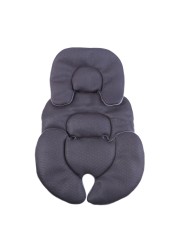 Baby Stroller Cushion Car Seat Inserts Baby Head Support Neck Pillow Mattress Breathable Mesh Liner Thermal Stroller Mat