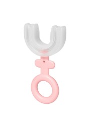 Baby Toothbrush U-Shape Children Toothbrush Silicone Oral Care Cute Newborn Toothbrush Baby Teething For 1-12Y