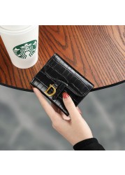 Small Wallets Fashion Brand Leather Wallet Women Ladies Card Bag For Women Clutch Women Female Purse Money Clip Purse Card Holder