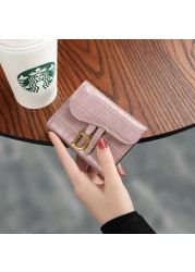 Small Wallets Fashion Brand Leather Wallet Women Ladies Card Bag For Women Clutch Women Female Purse Money Clip Purse Card Holder