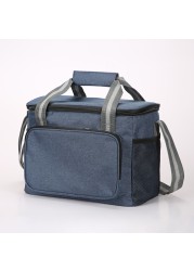 15L Waterproof Capacity Thermal Lunch Box Handbag Travel Bag Portable Cooler Insulated Picnic Food Bags For Men Women Kids