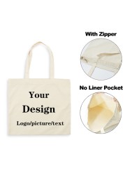 Custom Carrying Bag Shop Your Images Here Print Original Design White Fashion Canvas Travel Bags