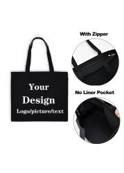 Custom Carrying Bag Shop Your Images Here Print Original Design White Fashion Canvas Travel Bags