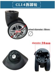 Suitcase Luggage Replacement Accessories Removable Universal Wheels Plug-in Detachable Wheel Pulley Repair Parts