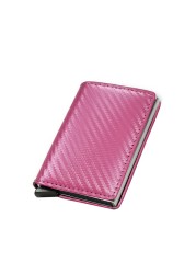 DIENQI - Anti Rfid Card Case for Men and Women, Metal Aluminum Mini Wallet for ID Credit Cards