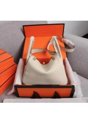 New luxury Lindy bag lychee grain cowhide fashion all-match one-shoulder small square bag 2022 mini ladies bag