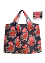 Reusable Oxford Shopping Bag Large Size Foldable Tote Bag Washable Cloth Eco Friendly Grocery Bags