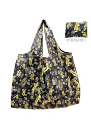 Reusable Oxford Shopping Bag Large Size Foldable Tote Bag Washable Cloth Eco Friendly Grocery Bags